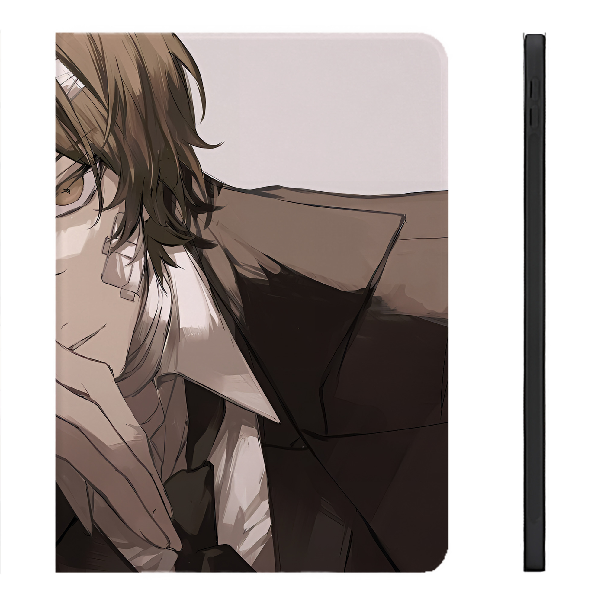 （画像用） 文豪ストレイドッグス Bungo Stray Dogs IPadケース ペンホルダー付き ブックスタイルデザイン